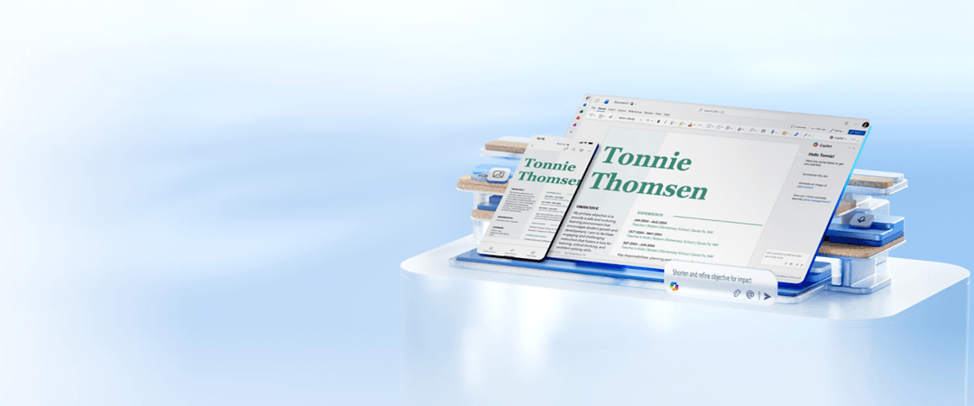Microsoft Word hujjat muharriri interfeysi